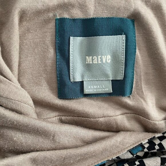 Anthropologie Maeve Jantina Mosaic Print Maxi Dress XS​​​​​​ - Picture 5 of 11